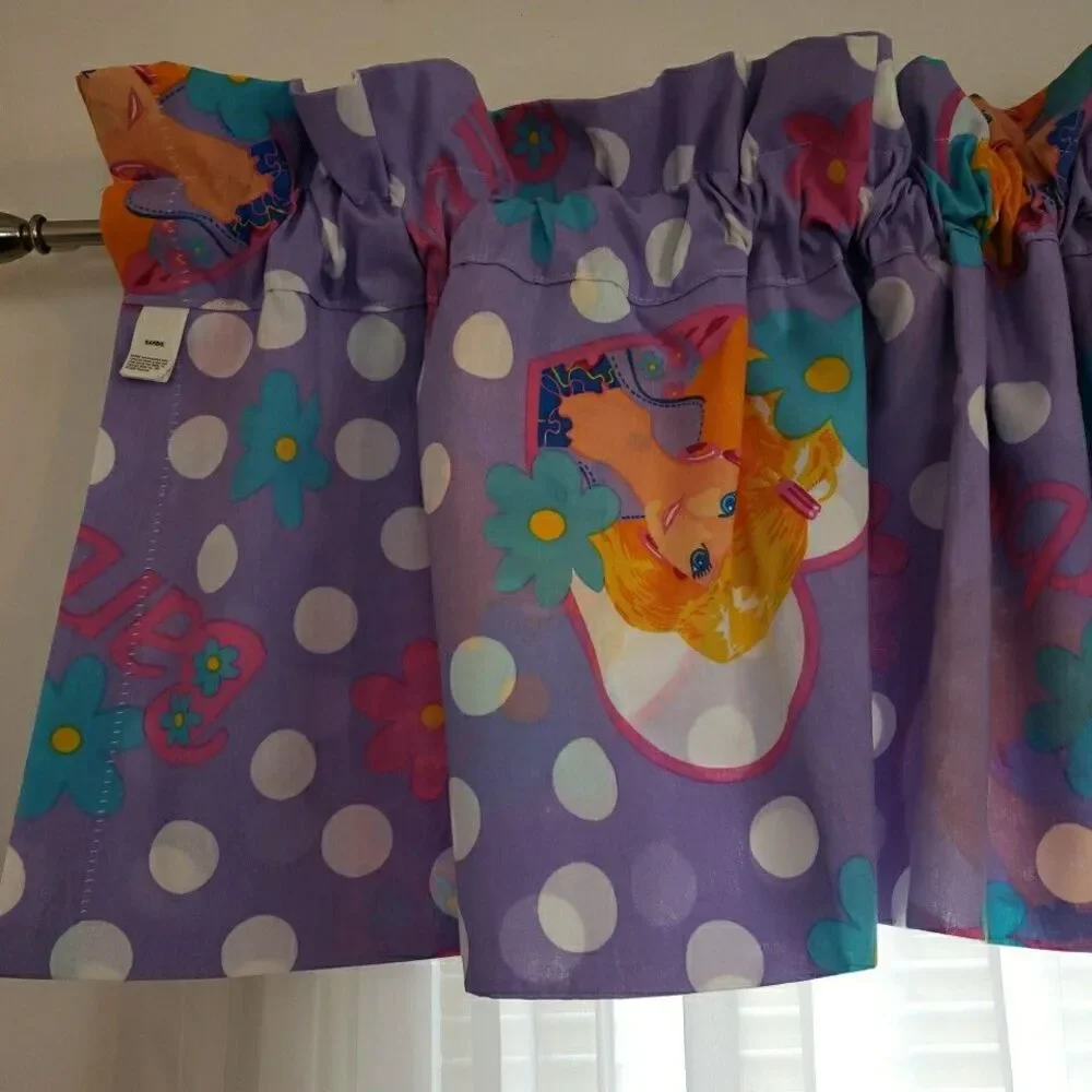 VTG Barbie Standard Pillowcase & Valance Set Mattel 1991 JP Stevens Bedroom